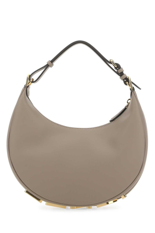 Dove grey leather small Fendigraphy handbag FENDI (8BR798A5DY)