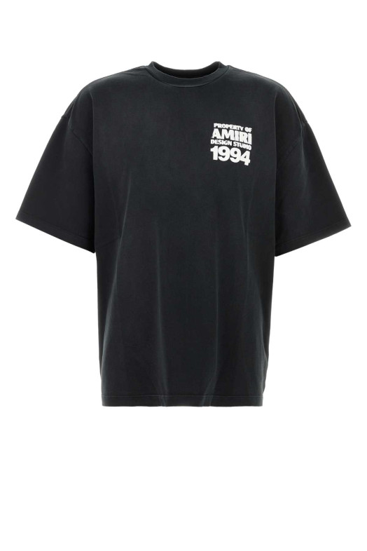 Black cotton oversize t-shirt Black AMIRI (AMTOJR1160)