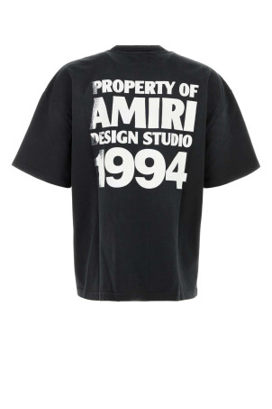 Black cotton oversize t-shirt Black AMIRI (AMTOJR1160)