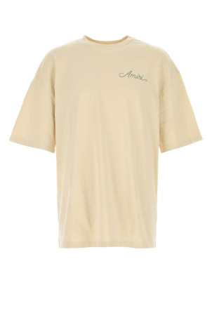 Sand cotton oversize t-shirt White AMIRI (AMTOJR1172)