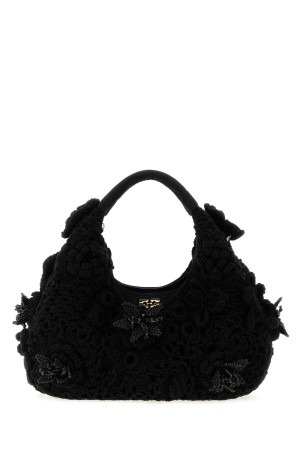 Black crochet handbag GANNI (B2070132)