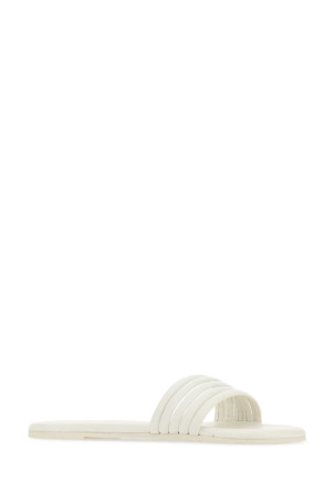 Chalk leather Serena slippers Beige TKEES (BSER01)