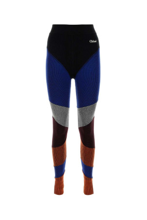 Multicolor stretch wool blend leggings CHLOE (CHC24SMT81800)