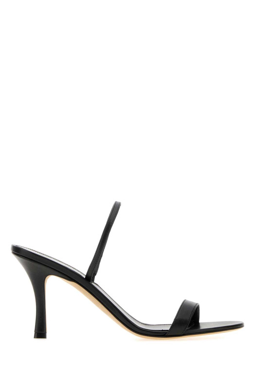 Black leather Ella sandals Black THE ROW (F1868SL1)