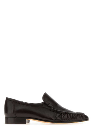 Dark brown leather Two loafers THE ROW (F1923SN60)