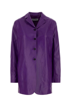 Purple leather jacket JIL SANDER (J03BN0209J07231)