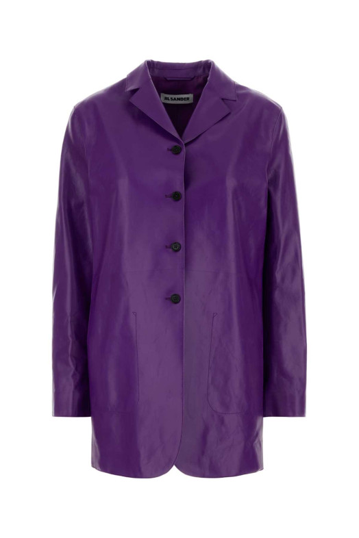 Purple leather jacket JIL SANDER (J03BN0209J07231)