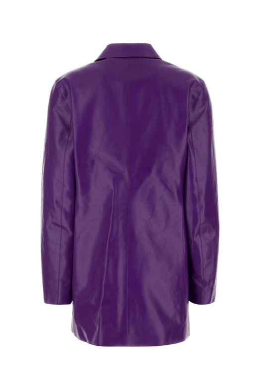 Purple leather jacket JIL SANDER (J03BN0209J07231)