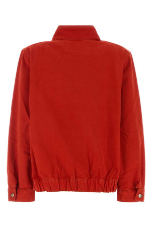 Red denim Clapotis bomber jacket BLAZE (JKPDN01DN02)