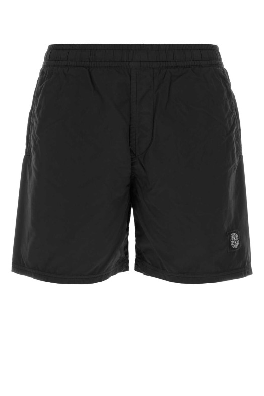 Black nylon swimming shorts Black STONE ISLAND (L1S15B100B09S0046)