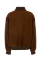 Brown suede bomber jacket MIU MIU (MPW012SOOO19ML)