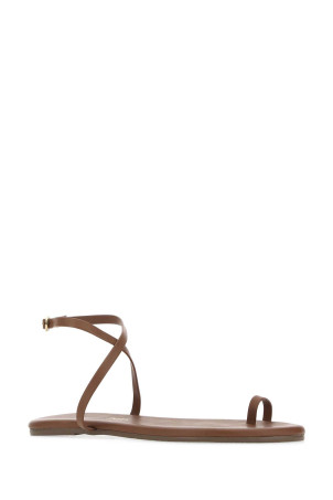 Chocolate leather Phoebe sandals TKEES (PHE04)