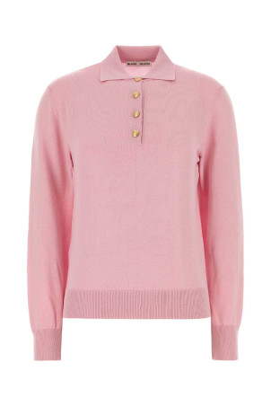 Pink silk blend polo shirt BLAZE (PUKNI13COSE)