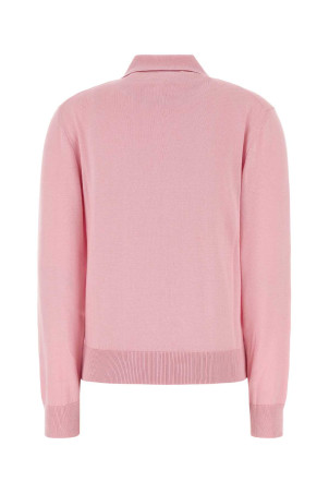 Pink silk blend polo shirt BLAZE (PUKNI13COSE)