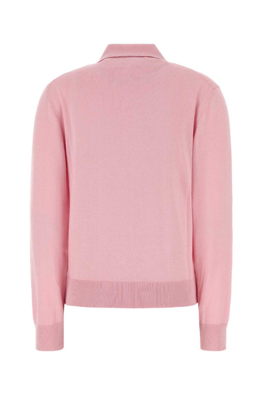 Pink silk blend polo shirt BLAZE (PUKNI13COSE)