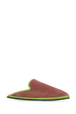 Antiqued pink velvet mules Pink VIBI VENEZIA (WPERSSA37VV10)