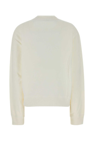 White cotton sweatshirt Black PRADA (134730SOOO19YO)