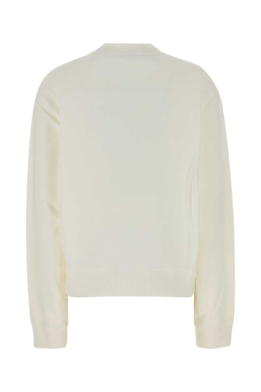 White cotton sweatshirt Black PRADA (134730SOOO19YO)