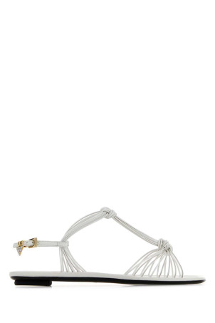White leather sandals Black PRADA (1X407OF005069)