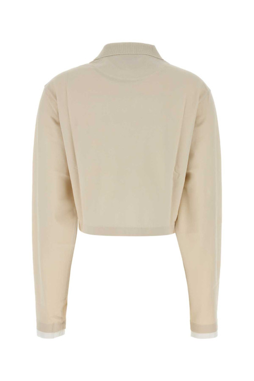 Sand piquet polo shirt PRADA (39683SOOO1736)