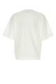 Белая хлопковая футболка оверсайз ALEXANDER MCQUEEN (781546QLAC5)