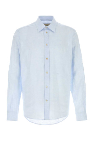 Pastel light blue linen shirt VALENTINO GARAVANI (9V3ABS81BH3)