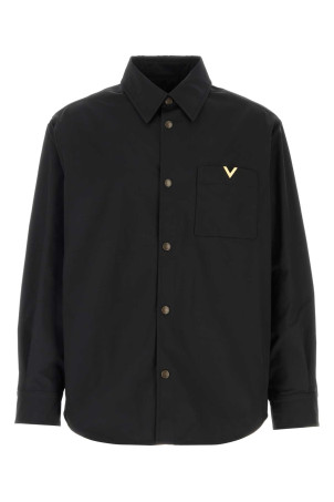 Black stretch polyester shirt Black VALENTINO GARAVANI (9V3CIO06BET)