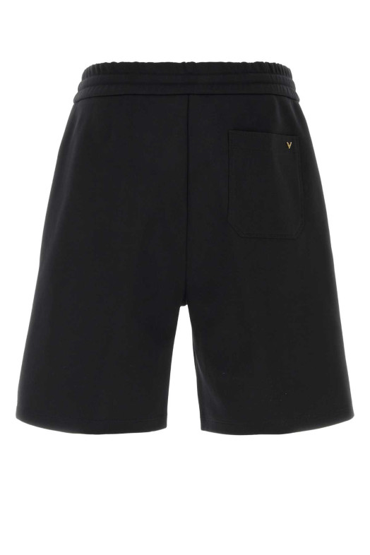 Black jersey bermuda shorts Black VALENTINO GARAVANI (9V3MD01NBHH)