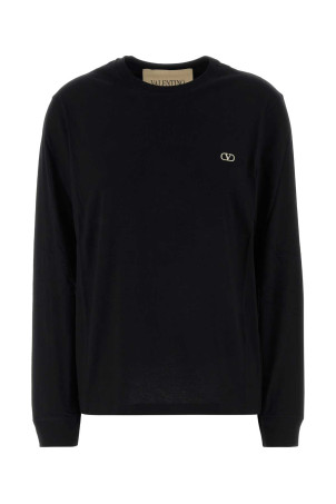 Black cotton t-shirt Black VALENTINO GARAVANI (9V3MG18DBMP)