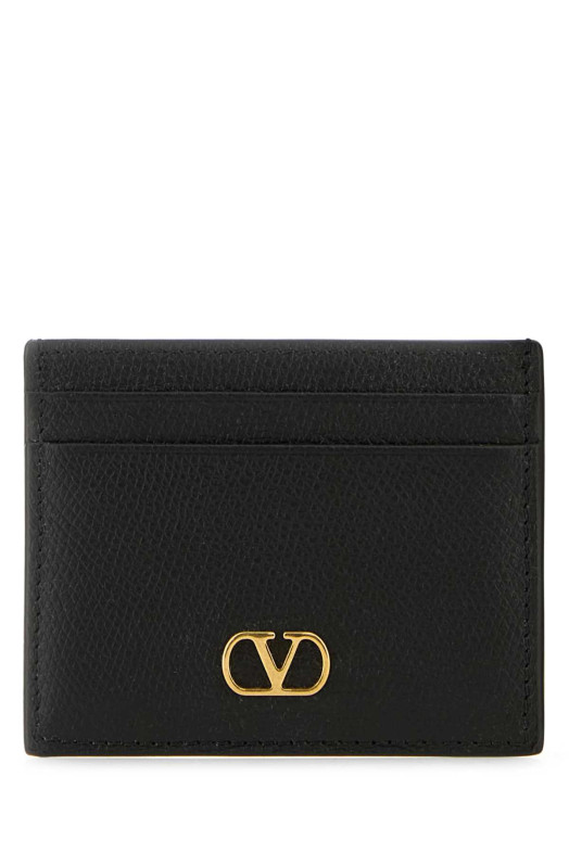 Black leather card holder Black VALENTINO GARAVANI (9W2P0AJ7SNP)