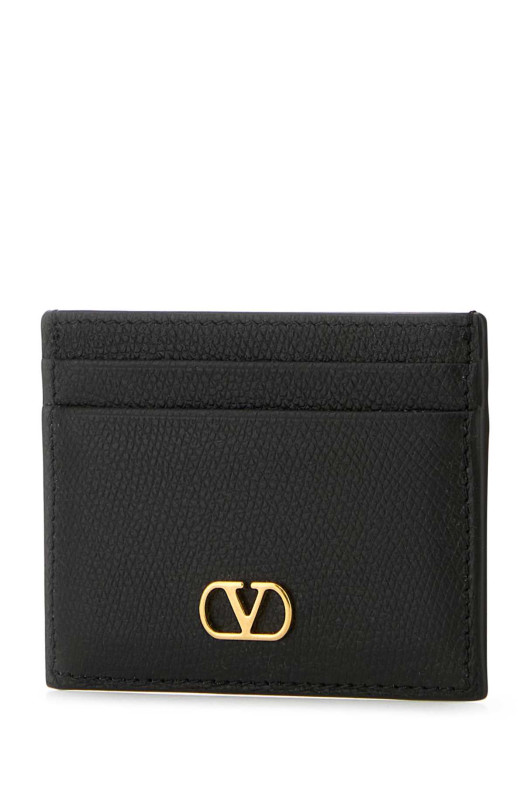 Black leather card holder Black VALENTINO GARAVANI (9W2P0AJ7SNP)