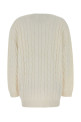 White cotton cardigan Black PRADA (P25O34SOOO19VL)