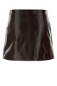 Chocolate vinyl mini skirt COURREGES (PERCJU001VY0014)