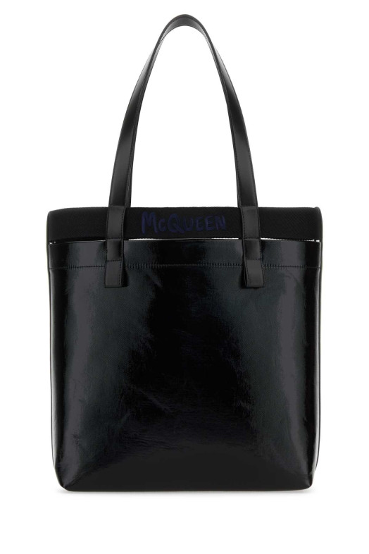 Чорна полотняна сумка для покупок ALEXANDER MCQUEEN (7917691AAS0)