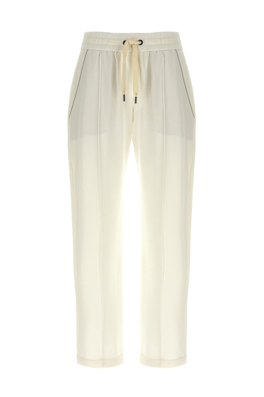 Білі джоггери Monile BRUNELLO CUCINELLI MH827FB799C600