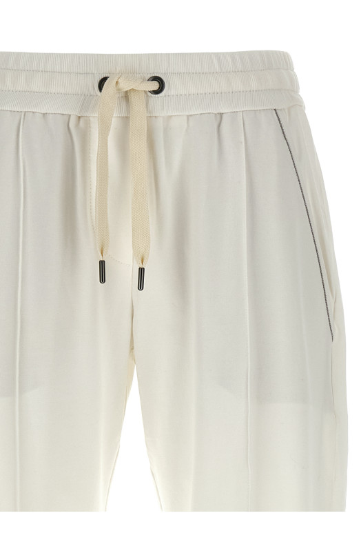 Білі джоггери Monile BRUNELLO CUCINELLI MH827FB799C600