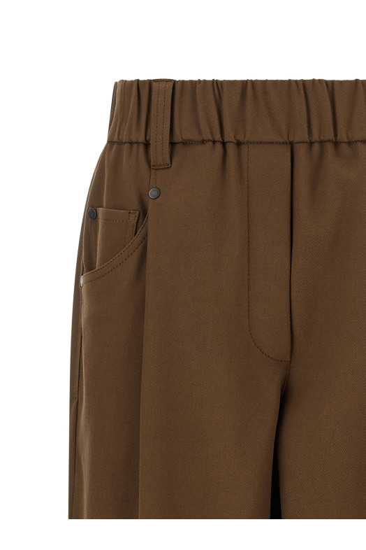 Брюки «Baggy Pull-On» коричневого цвета MP126P8417C9812