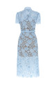 'Blue Lace Tie Neck Midi' dress BLUE
