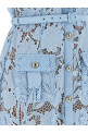 'Blue Lace Tie Neck Midi' dress BLUE