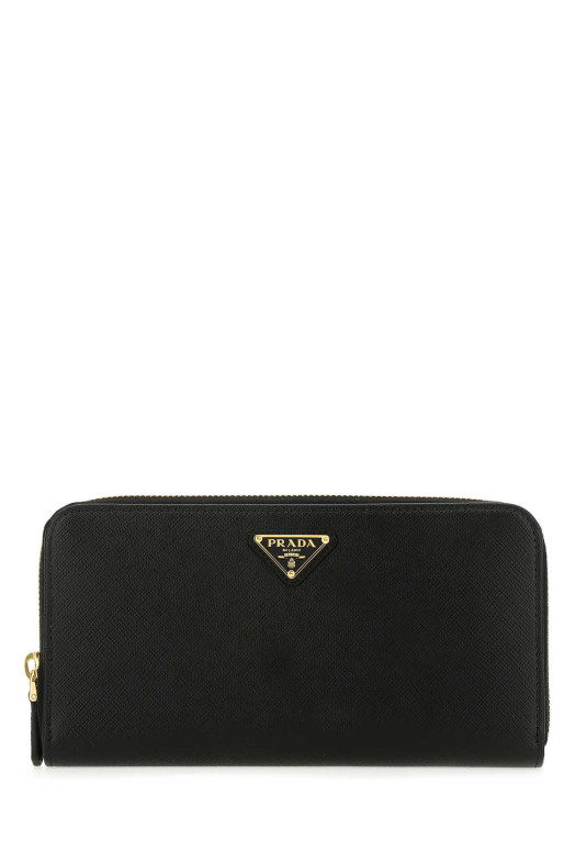 Черный кожаный кошелек PRADA (1ML506QHH)