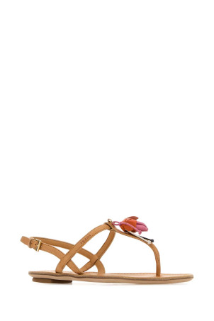 Camel leather thong sandals PRADA (1Y510OF005V69)