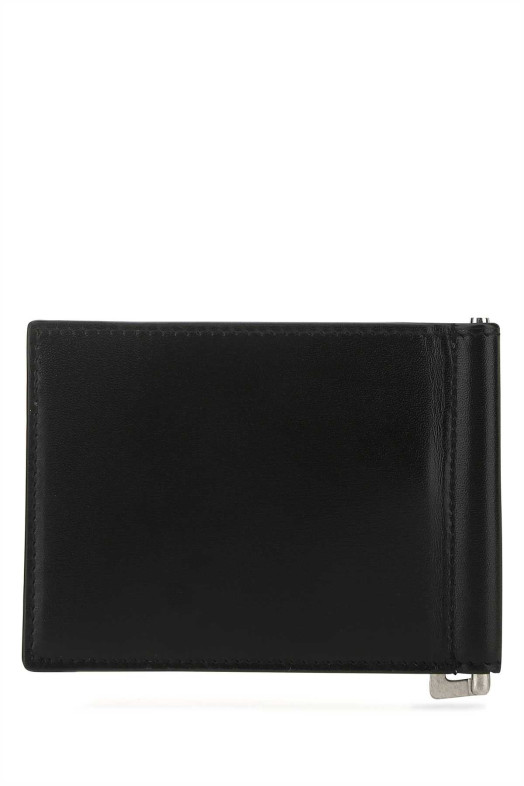 Black leather card holder Black SAINT LAURENT (4856300SX0E)
