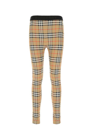 Printed stretch nylon leggings Multicolor BURBERRY (8049478)
