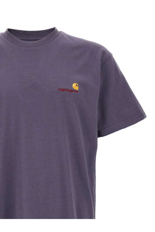 'American Script' T-shirt Purple