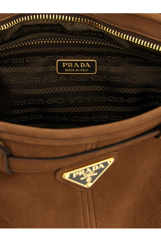 Средняя сумочка «Prada Bonnie», коричневая 1BA426VMOM2GB8F0324