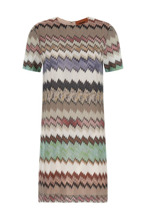 Lamé viscose dress Multicolor