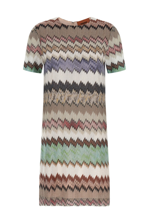 Многоцветная вискозная ткань с блестящим эффектом MISSONI DS26SG1OBR014WSM9Y3