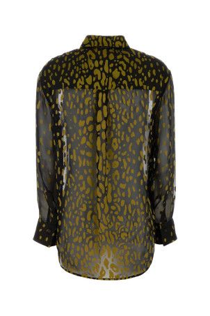 Embellished georgette shirt Beige SALVATORE FERRAGAMO (13I461793946)