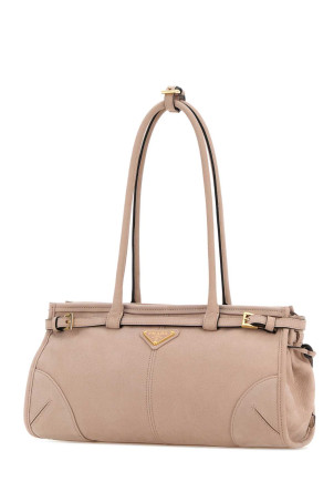 Рожева сумка через плече Prada Bonnie з набуку PRADA (1BA426VMOM2GB8)