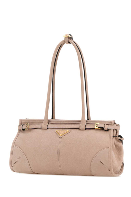Pink nabuk Prada Bonnie shoulder bag PRADA (1BA426VMOM2GB8)